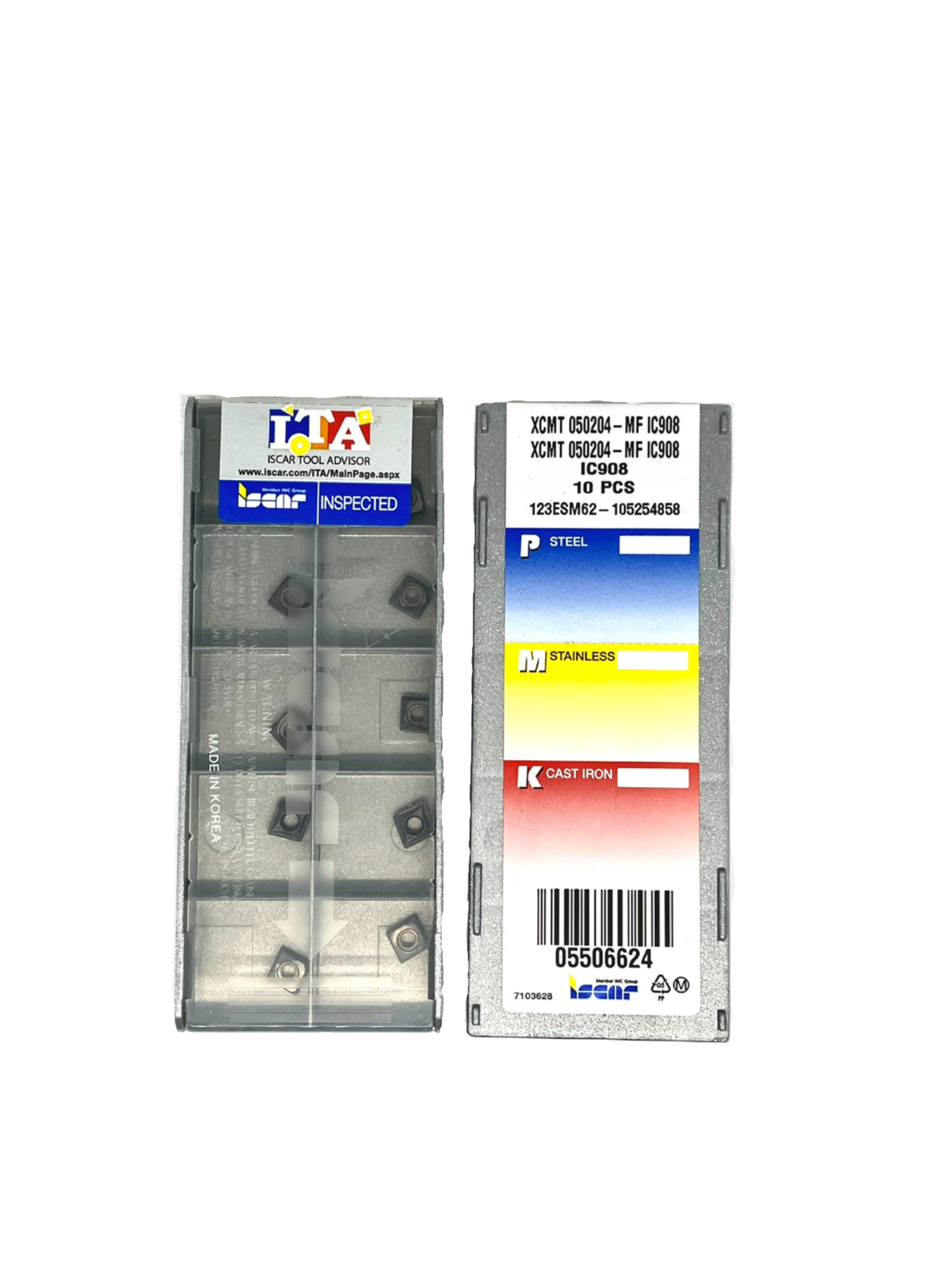 Iscar-XCMT 050204-MF IC908 5506624-Smartinserts