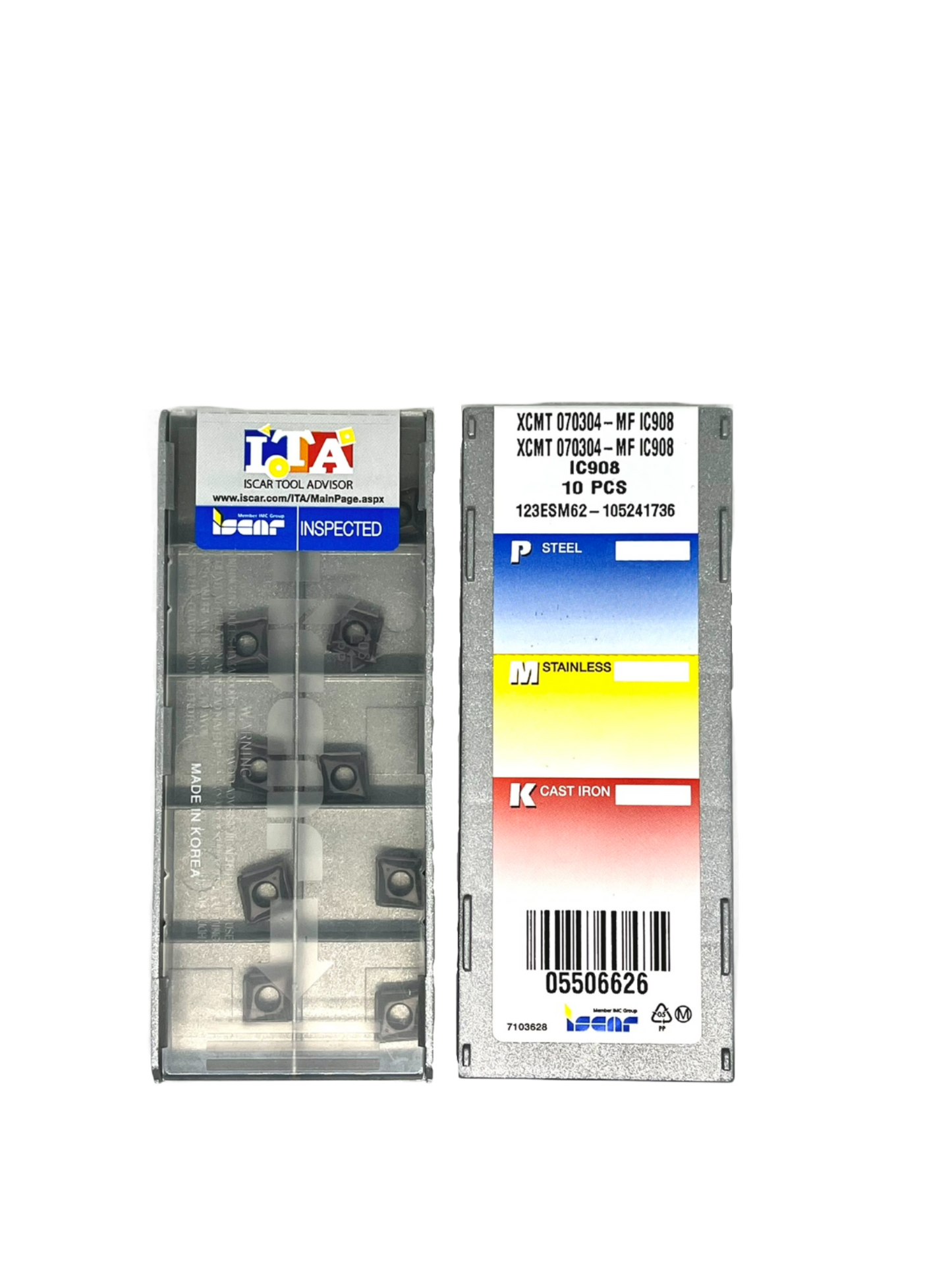 Iscar-XCMT 070304-MF IC908 5506626-Smartinserts