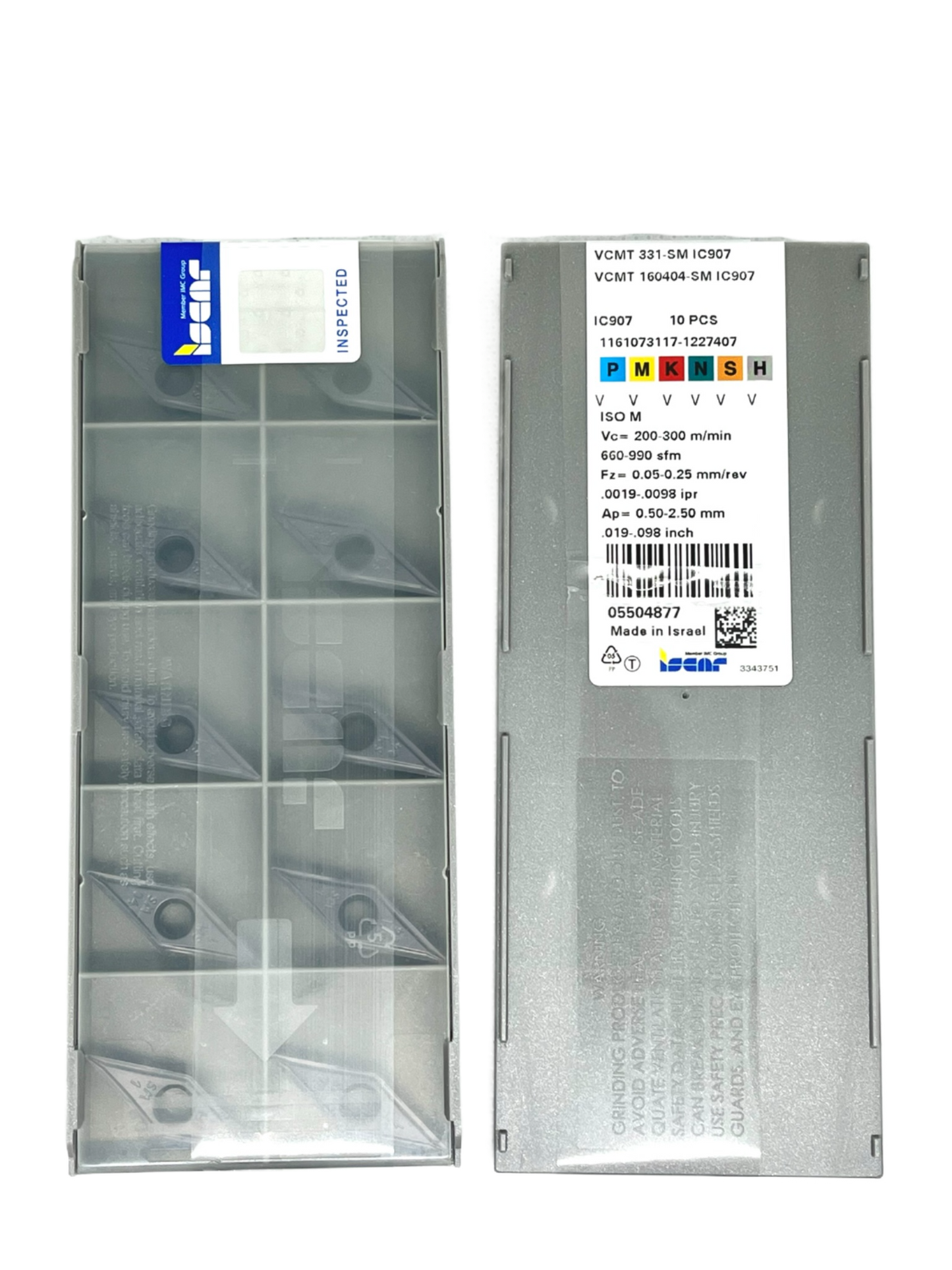 Iscar-VCMT 160404-SM IC907 5504877-Turning inserts