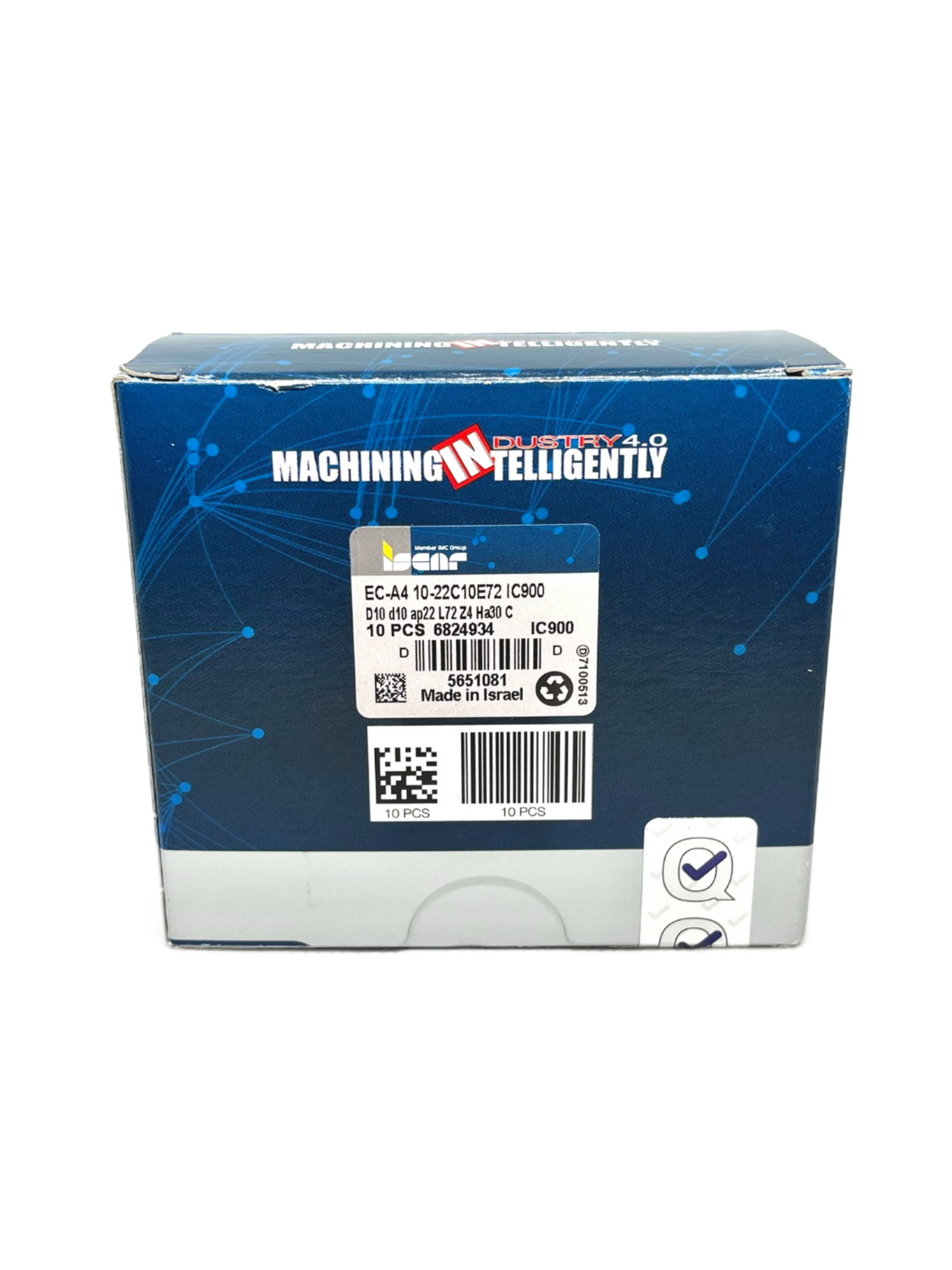 Iscar-EC-A4 10-22C10E72 IC900 5651081-Smartinserts