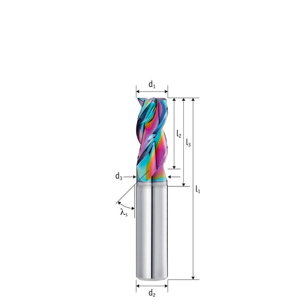 Hachenbach 210 41 03C Carbide End Mill