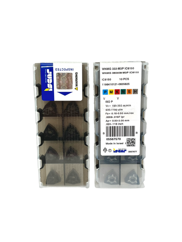 Iscar-WNMG 060408-M3P IC8150 5567570-Turning inserts