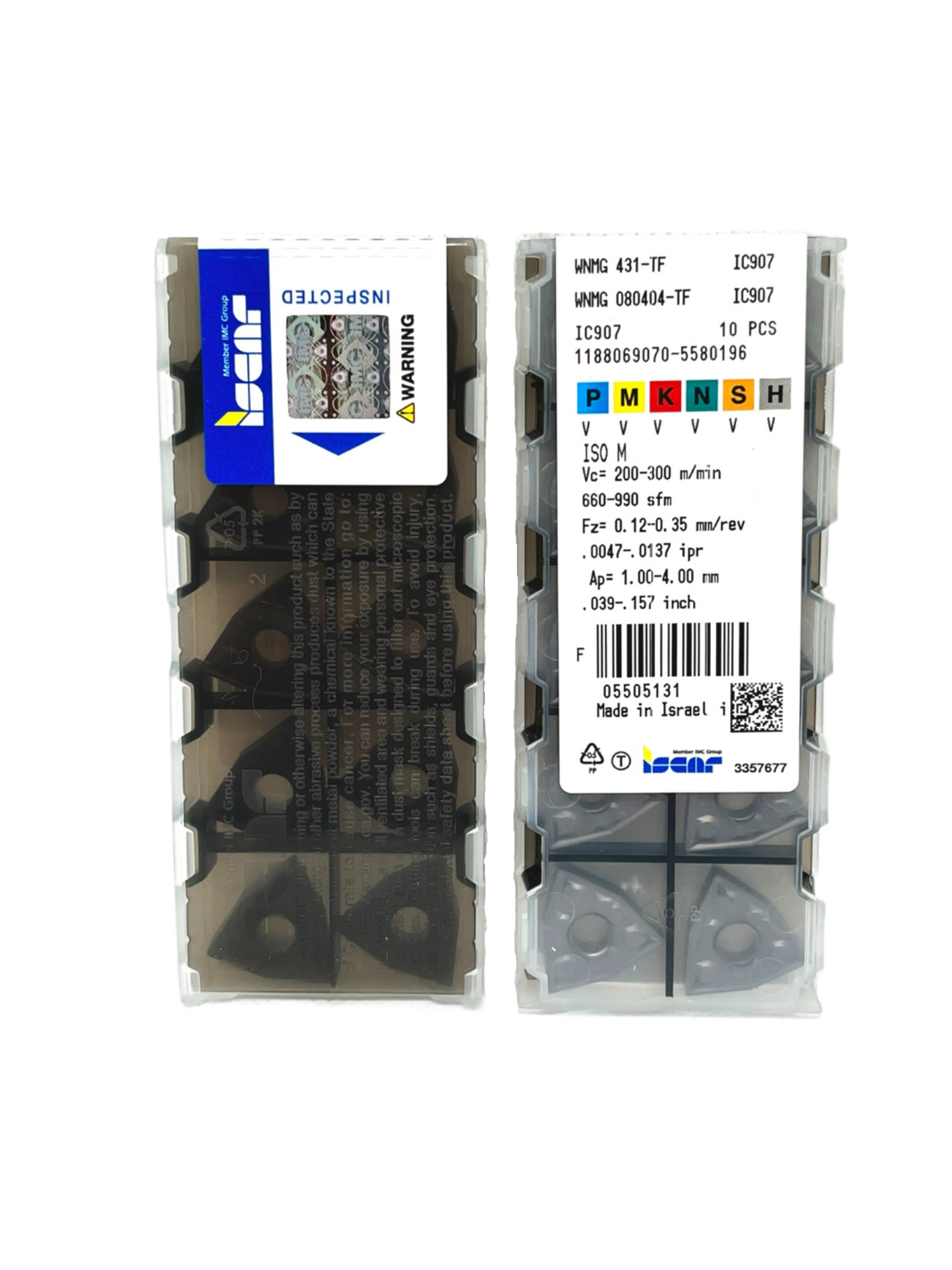 Iscar-WNMG 080404-TF IC907 5505131-Smartinserts