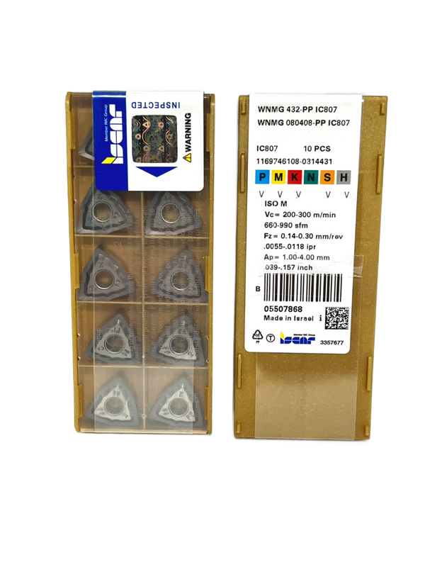 Iscar-WNMG 080408-PP IC807 5507868-Turning inserts