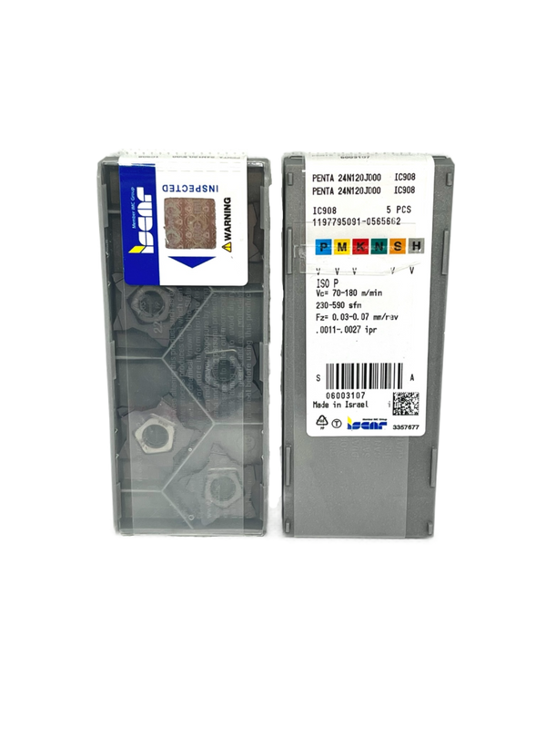 Iscar-PENTA 24N120J000 IC908 6003107-Smartinserts