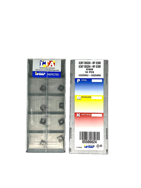 Iscar-XCMT 050204-­MF IC908 5506624-Smartinserts